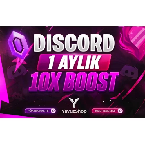 ⭐️OTO+BOTSUZ JET DİSCORD 1 AYLIK 10X BOOST⭐️
